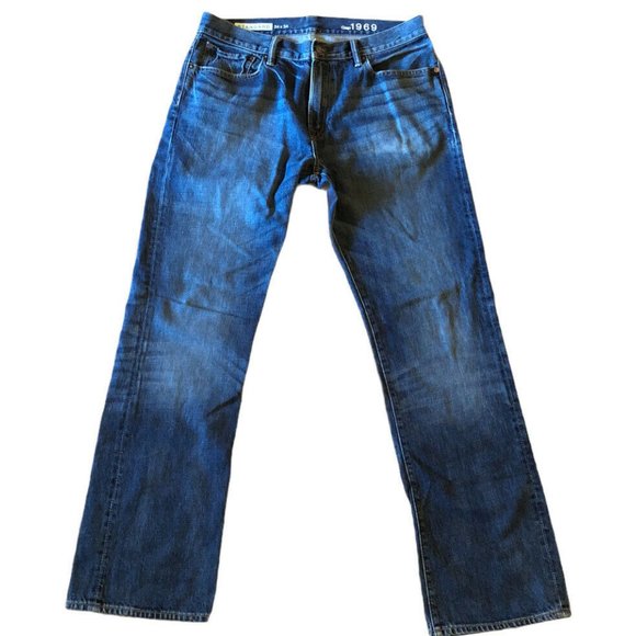 Gap Mens 36X34 Mid Rise Blue Jeans - Picture 5 of 8